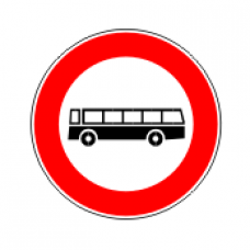 cartello transito vietato agli autobus , figura 59 cartello transito vietato agli autobus , figura 59 4